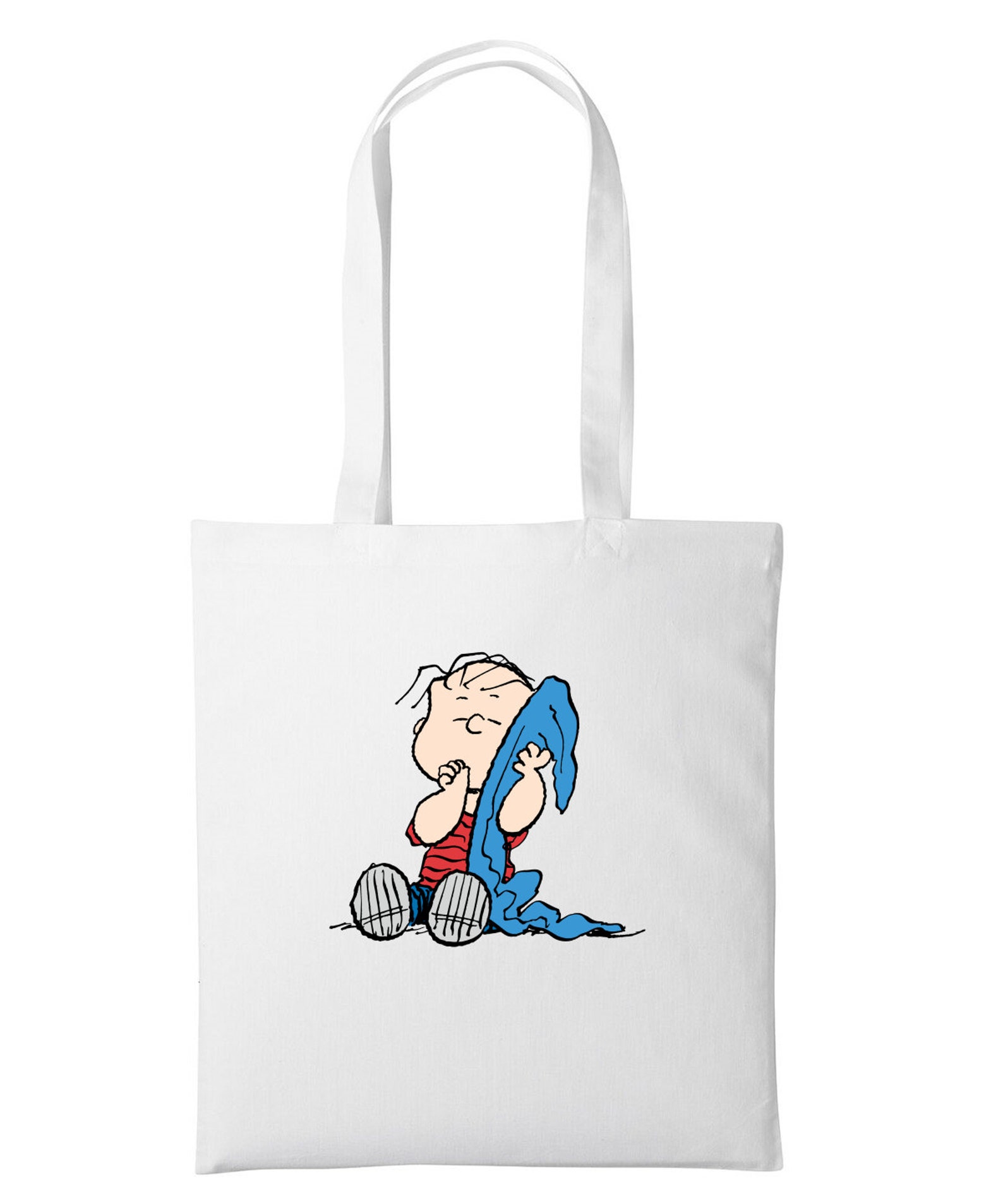 Happy Linus & His Blanket Funny Tote Shopper Bags Shopping Etsy
