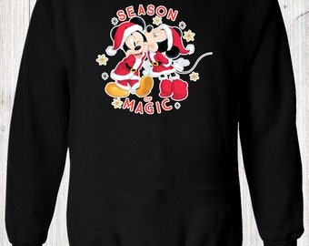 Disney Mickey Mouse Christmas Hohoho Tshirt Tshirt Oversized Gift Tshirt S-M-L-XL-XXL-3XL-4XL-5XL Vest Tank Top Men Women Unisex 4220