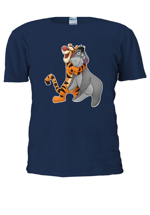 Winnie The Pooh Cartoon Tigger Eeyore T Shirt T Shirt Tshirt Etsy