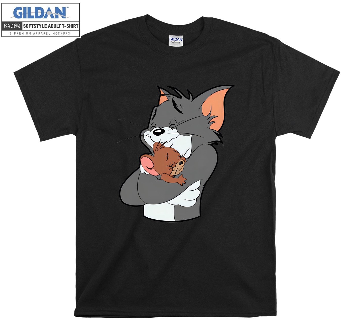 Discover Maglietta T-Shirt Cartoon Funny Tom And Jerry Uomo Donna Bambini