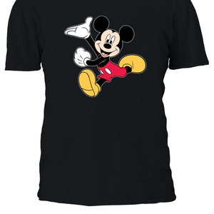 Disney Mickey Mouse Estilo Formato Vertical-Gracioso Camiseta Hombre/Mujer Top Regalo 