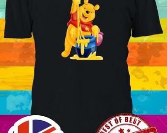 Winnie The Pooh TUT Women Round T-Shirt Short Sleeve - Egyptian Kings