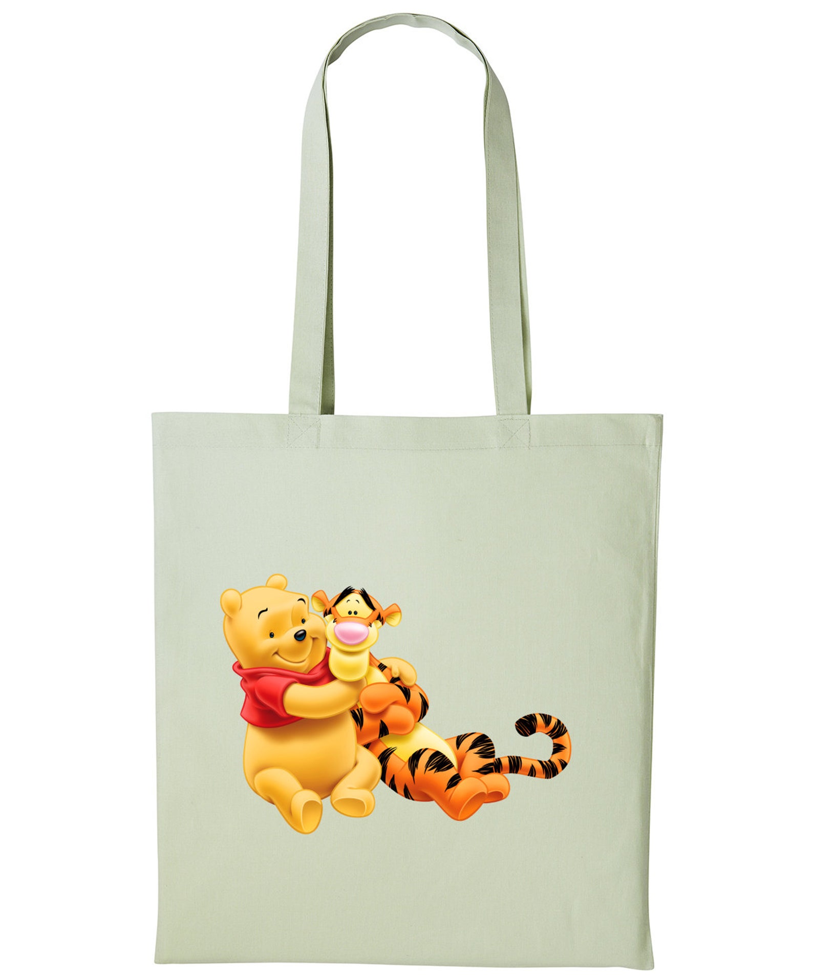 Winnie the Pooh Bear and Tigger Playing Funny Tote Shopper | Etsy
