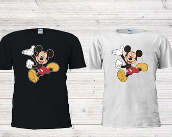 Mickey Running Shirt - Etsy UK