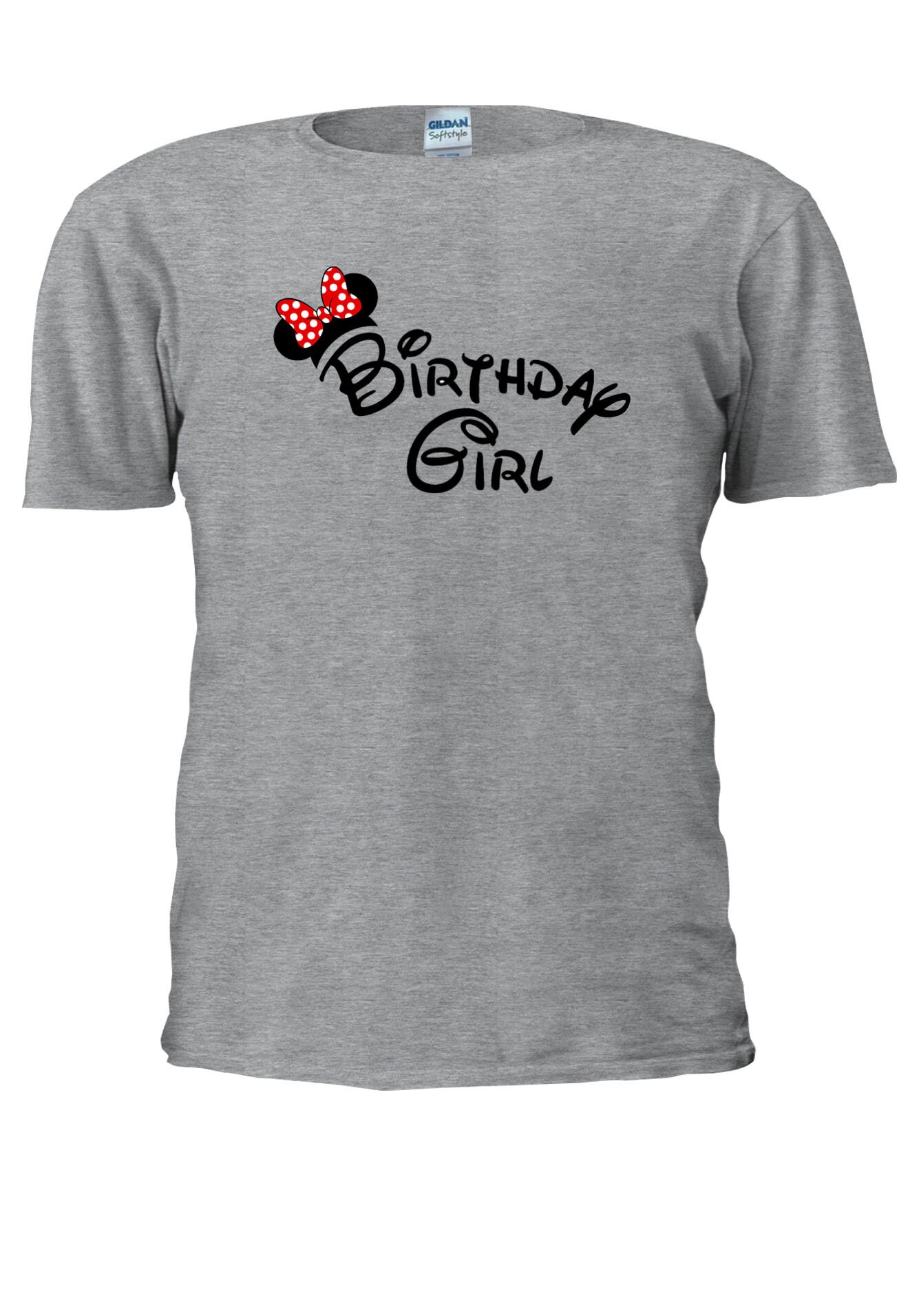 Details about   Disney Minnie Mouse Birthday Girl Ribbon Men Women Unisex T-shirt Vest Top 4243 