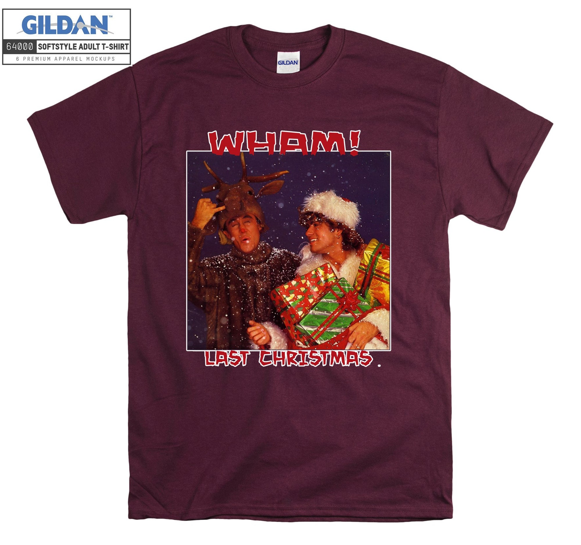 Discover Wham Last Christmas T-shirt George Michael T shirt Tshirt Oversized Gift S-M-L-XL-XXL-3XL-4XL-5XL Vest Tank Top Men Women Unisex 3002