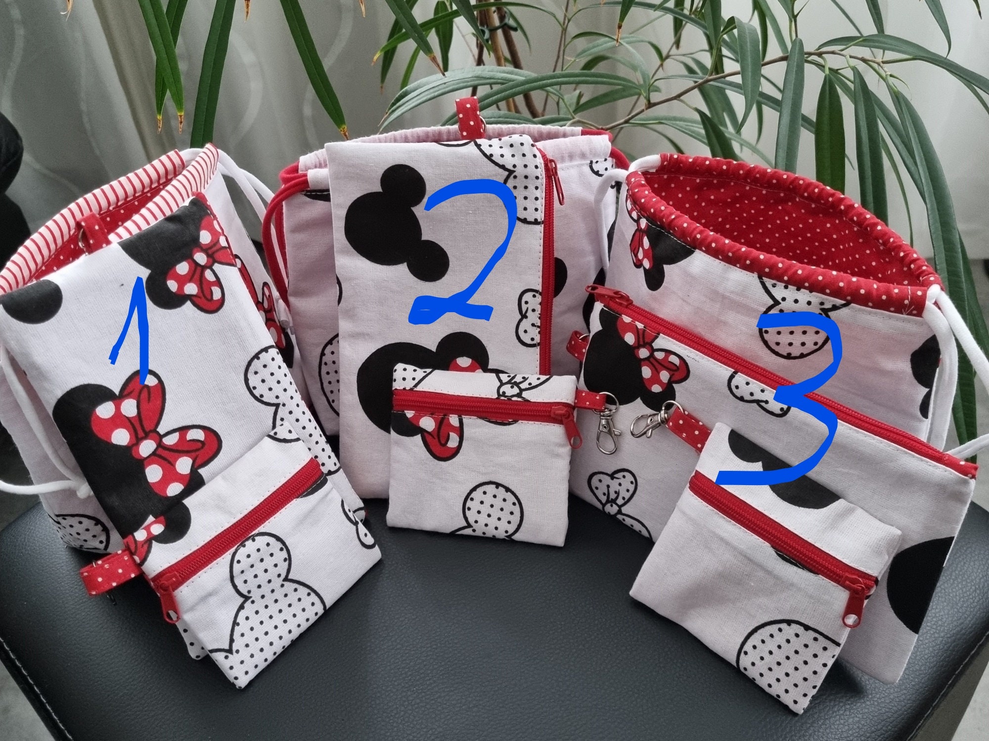 Disney Minnie Maus Rot für Kinder Herzform mit Spiegel Geschenkbox 