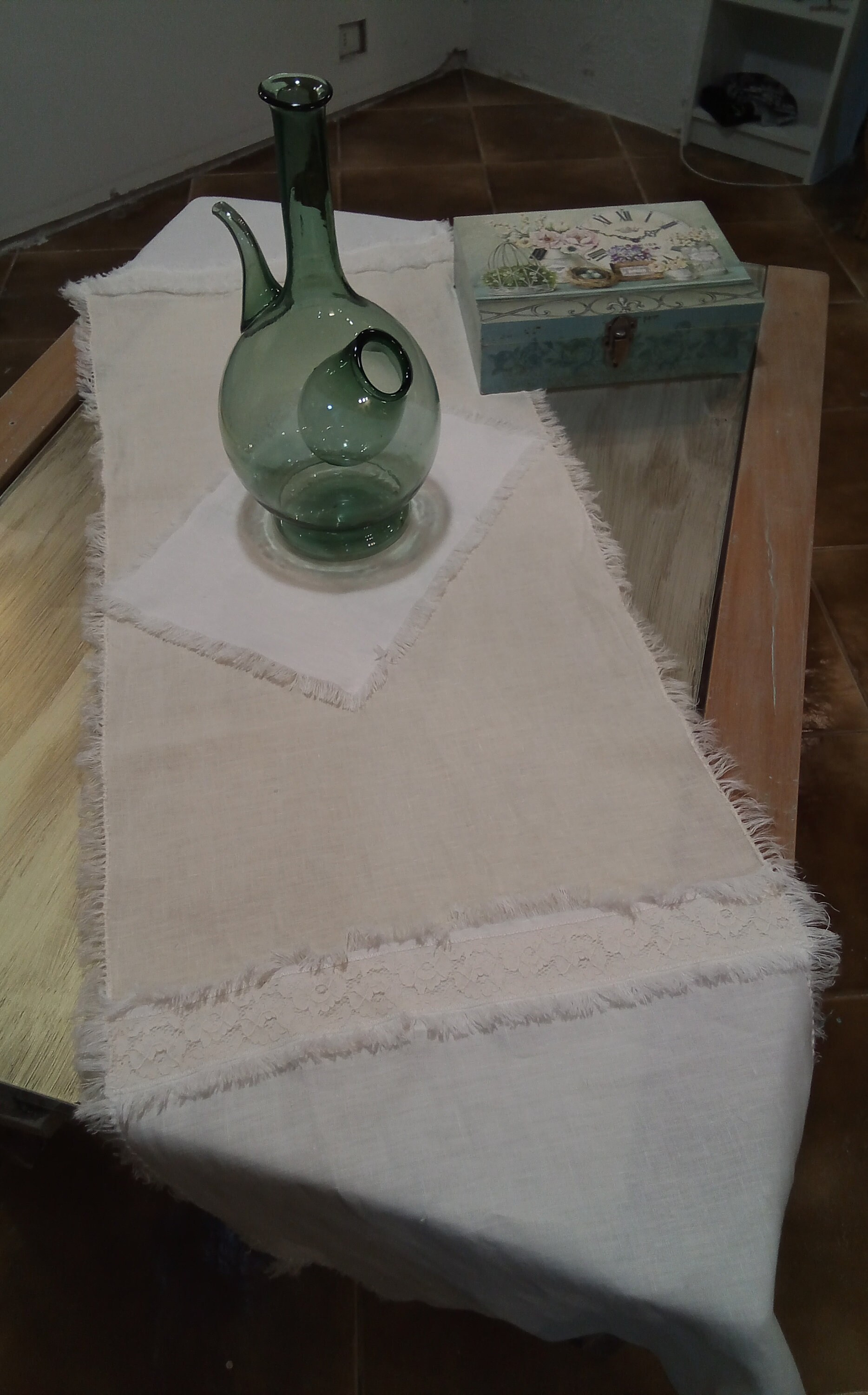 Linen Table Runner Washed Linen Table Runner. Pure Linen Etsy UK