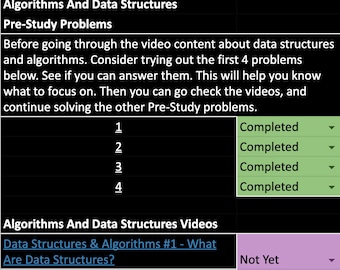 Studienanleitung für Datenstruktur und Algorithmus Typ technische Interviews