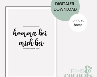 DIGITAL DOWNLOAD | PrintatHome | Come to me at | Poster, placard, postcard, picture