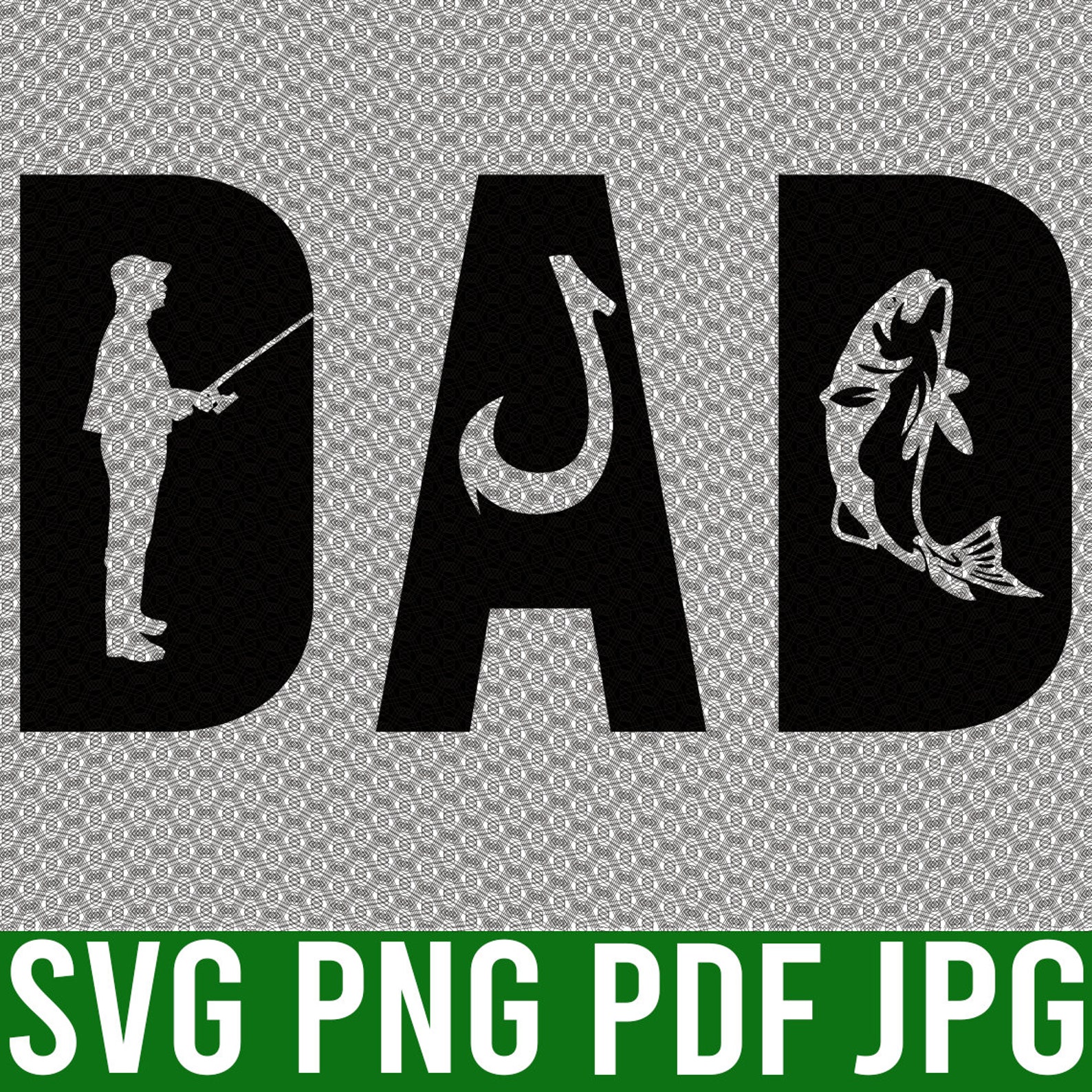 Fishing Dad Svg Dad svg Fathers Day Svg Dad Fishing Svg | Etsy