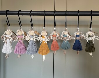 Macrame Angel Charm | Wall Hanging