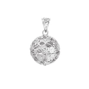 925 Silver Cloud Gem Cage Charm for 10-14mm Pearls and Gemstone Pendant Setting Handmade Lockets Charm for Necklace Jewelry Making for Women