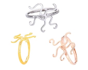 Claw Ring Mounting Solid Silver 925 Ring Blank Long-Lasting Easy Mount Setting for DIY Handmade Jewelry Women's Gift
