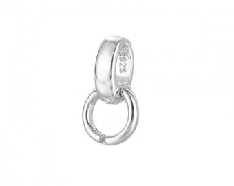 925 Sterling Silver Double Bail Clasps 12.5mm Twister Clasps Connector for Bracelet Necklace DIY Jewelry Making Accessories