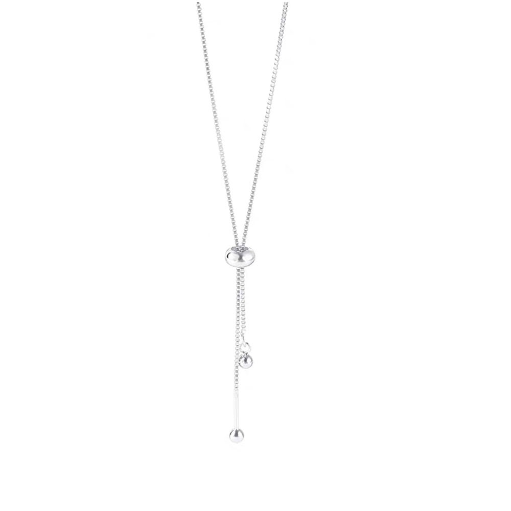 925 Sterling Silver 51cm Slide Necklace Adjustable Chain