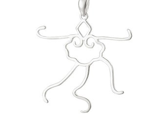 925 sterling silver Claw Prong Pendant Blank Cabochon Settings for Irregular Stones DIY jewelry Finding for Necklace