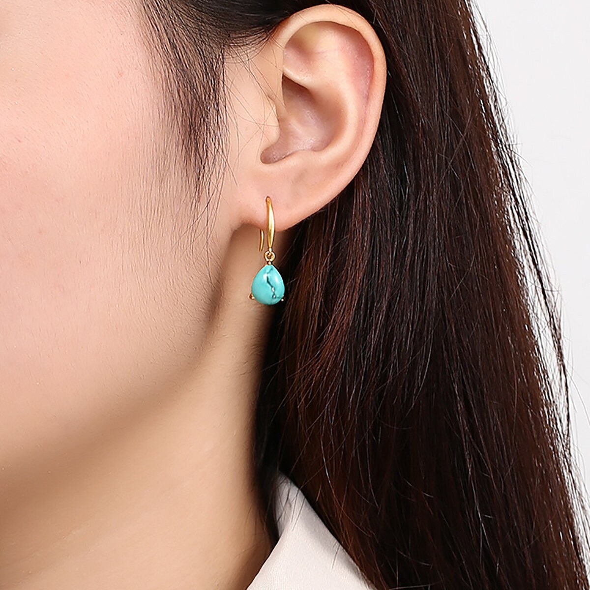 10 Pz In Acciaio Inox Francese Orecchino Ganci Base Vuota - Foto 14