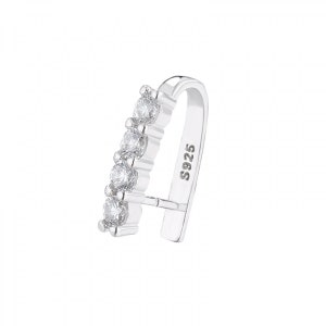925 Sterling Silver Micro Pave Cubic Zirconia Pendant Clasp for Necklace Pinch Bails Charm Connectors Bails for Jewelry Making Accessories