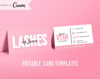 Business Card Edit Today iPhone Business Card Cell Phone Business Card Hair Business Card Lash Business Card