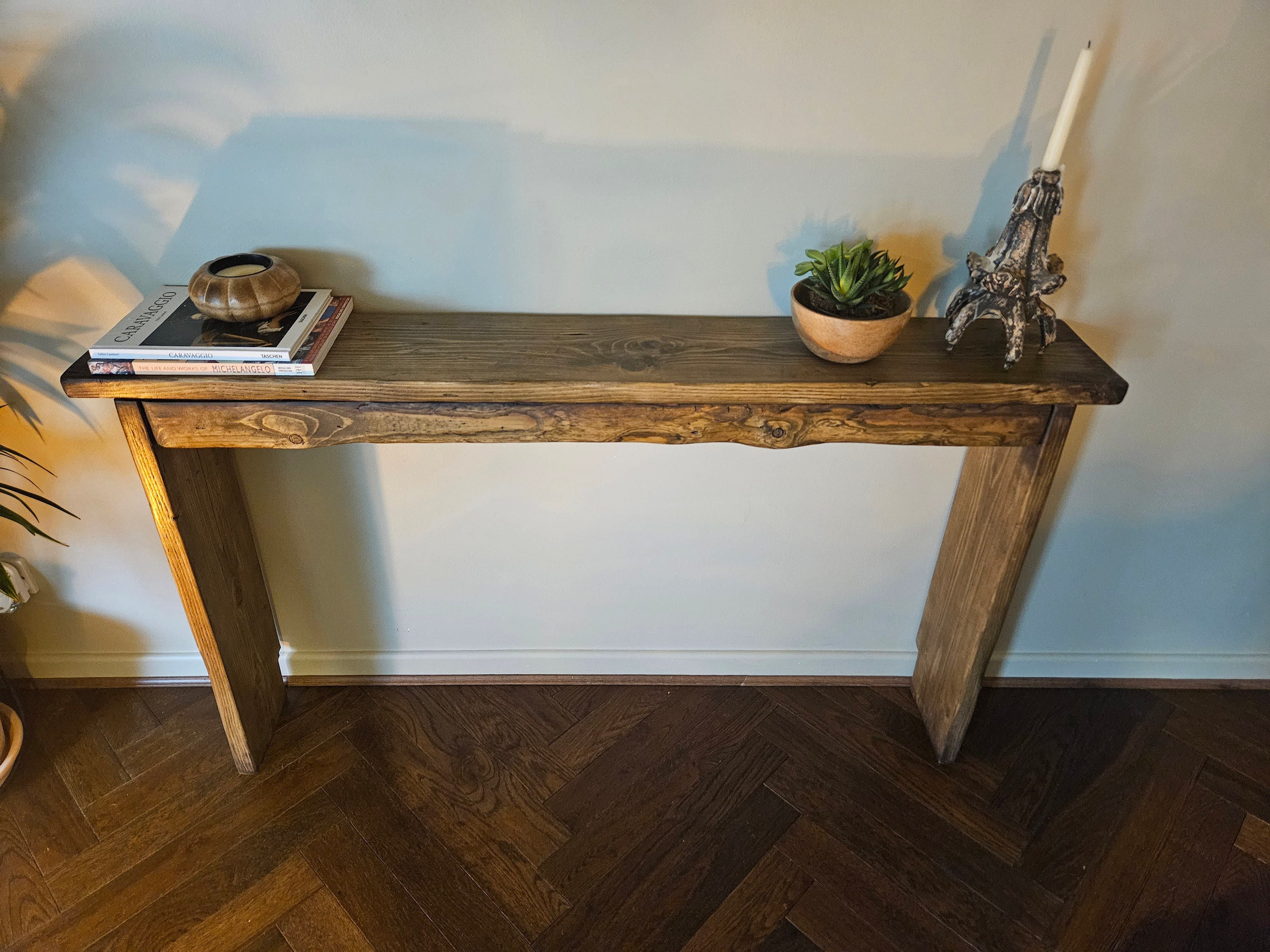 Rustic Console Radiator Table Rustic Antique Style Console Table Hall Way Table Sideboard Radiator ...