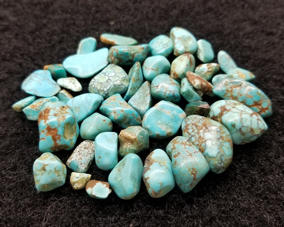 40 Battle Mountain Turquoise, Rare Turquoise, Nevada Turquoise, Blue