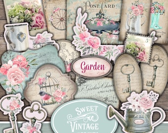 Summer House Ephemera Pack, Summer Junk Journal, Summer Garden Journal, Vintage Summer Ephemera, Summer journal, Summer printables