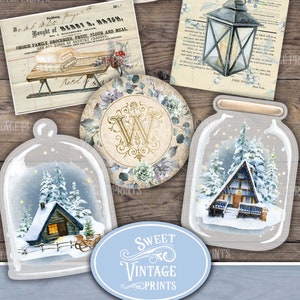 Winter Garden Junk Journal BUNDLE, Christmas Printable Journal, Winter ...