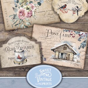 Winter Garden Junk Journal BUNDLE, Christmas Printable Journal, Winter ...