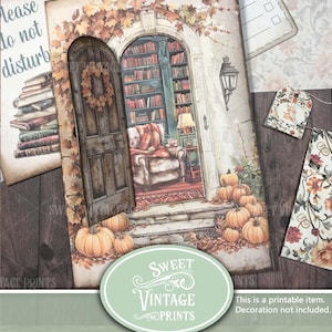 Folio de lecture douillet d'automne | Éphémères d'automne à imprimer |  Junk Journal d'automne en téléchargement numérique |  sweetvintageprints