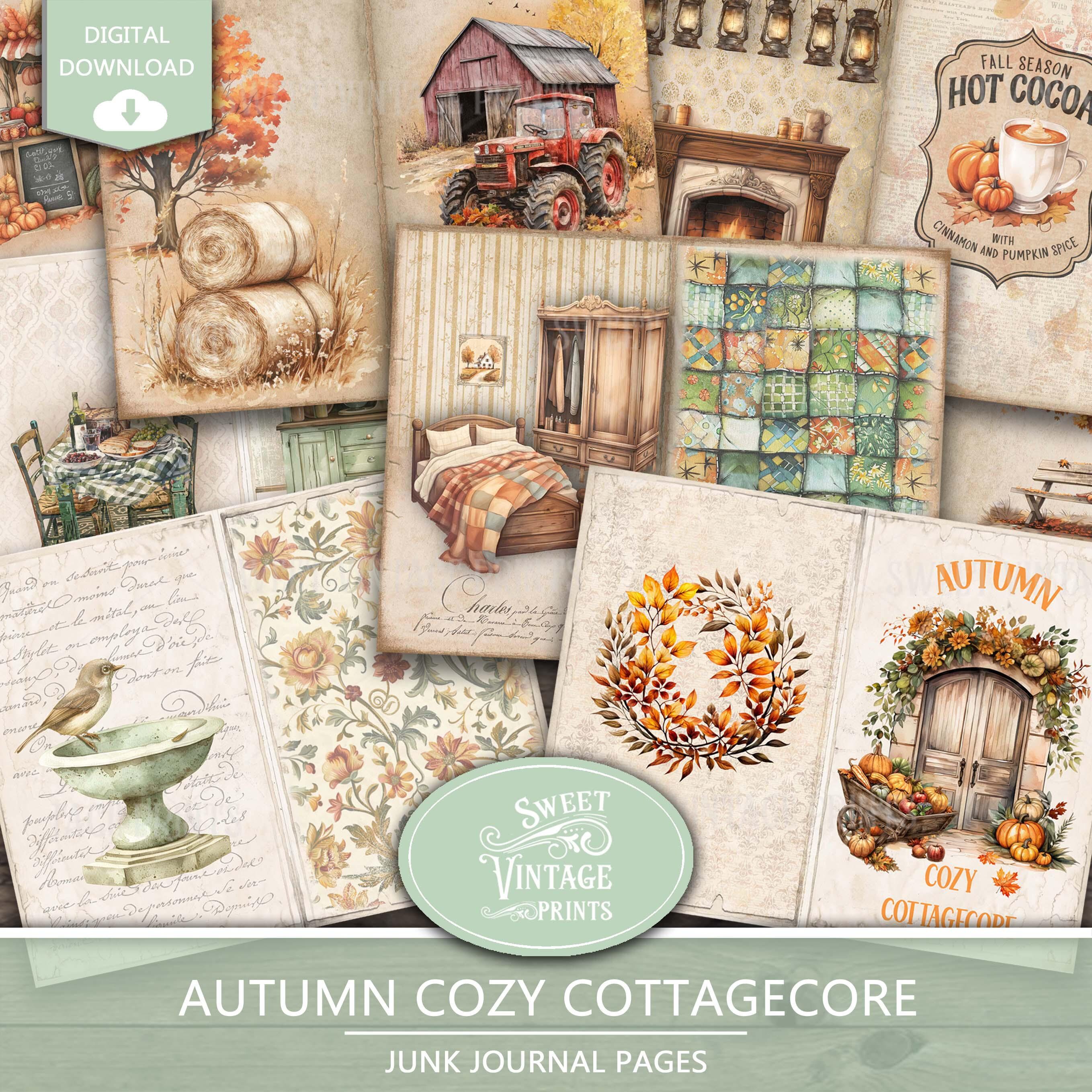 Autumn Junk Journal Pages | Autumn Cottage Printables | Fall Junk ...