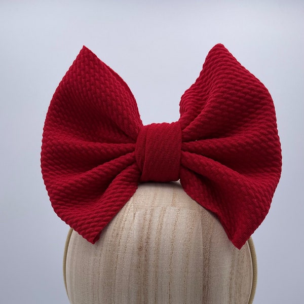 Red Headwrap, Red Bow, True Red Bow, Big Red Bow, Big Red Headband, Solid Red Bow, Solid Red Headband, Best Red Bow, Best Red Headband,Kiki