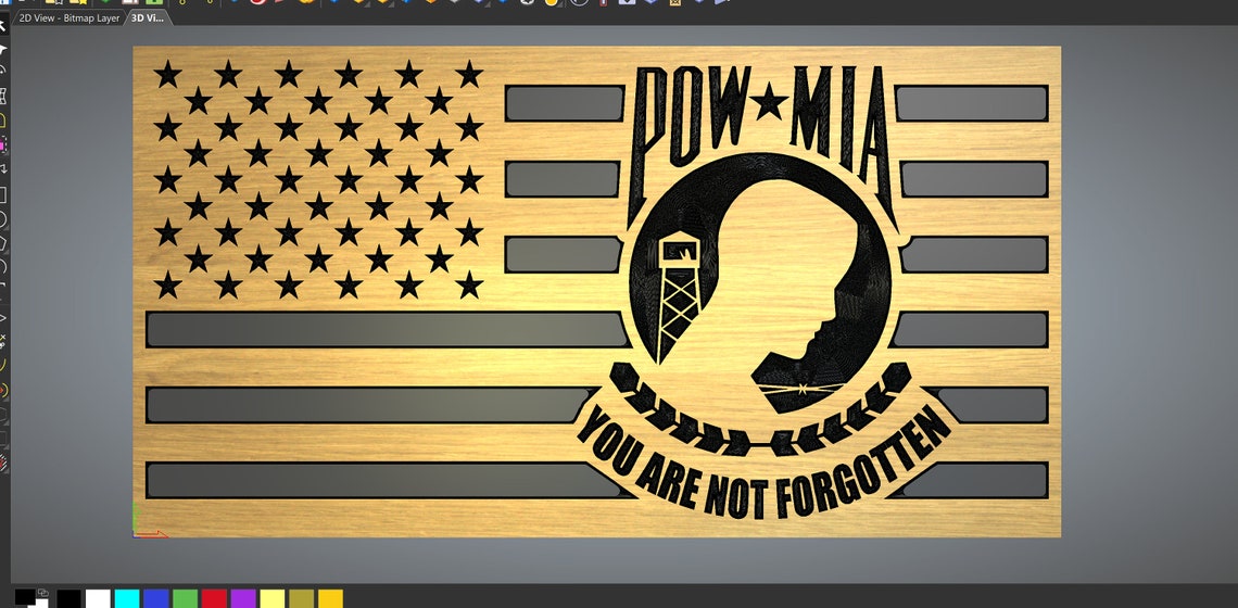 POWMIA Flag SVG Etsy Finland