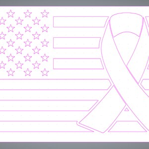 American Ribbon Flag SVG - Etsy
