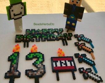minecraft numbers etsy