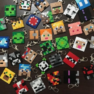 Minecraft Party Favors Swivel Snap Hooks Keychains Lanyard Clips Kids ...