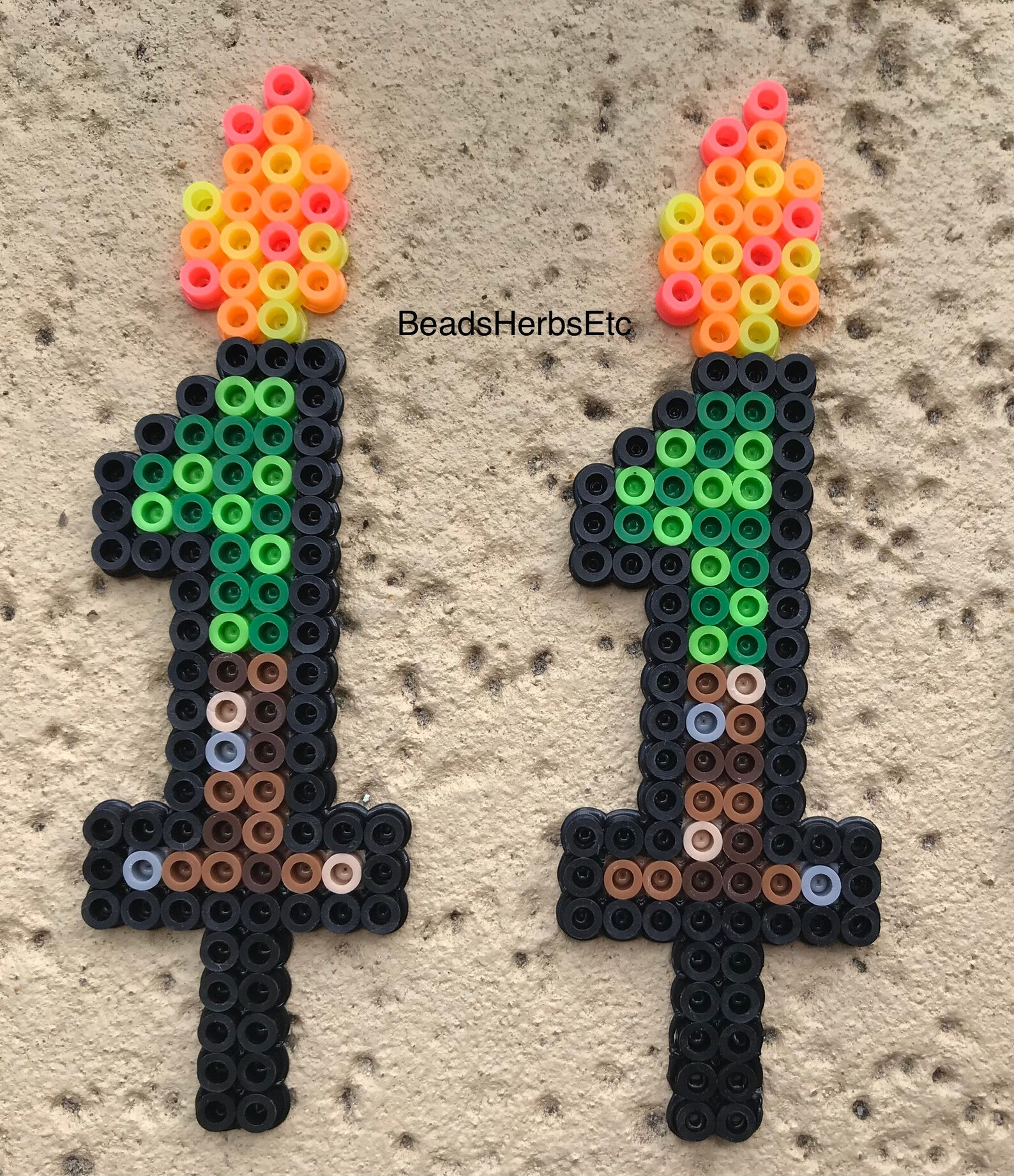 Minecraft Inspired BlowFree Candles Customized Birthday Cake Etsy