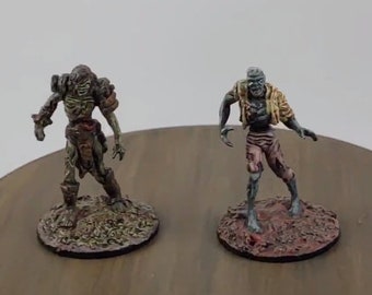 Miniaturas zombis / Pintados a medida / Mazmorras y dragones