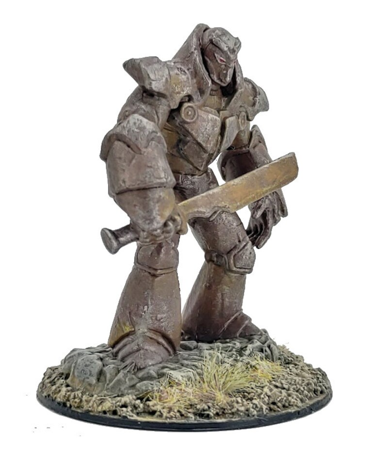 Iron Golem Miniature Hand Painted Dungeons and Dragons Etsy