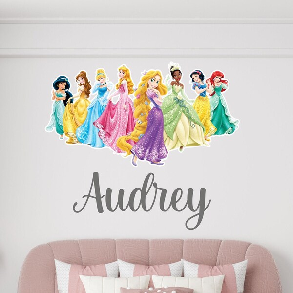 Princess Wall Decal Etsy