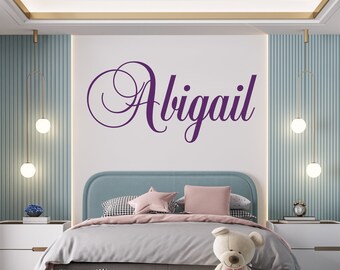 Custom name sticker. A kids room decal. Name Wall Decal. Nursery decal. Personalized Wall Decal. Baby Name Decal. Vinyl Wall Sticker.