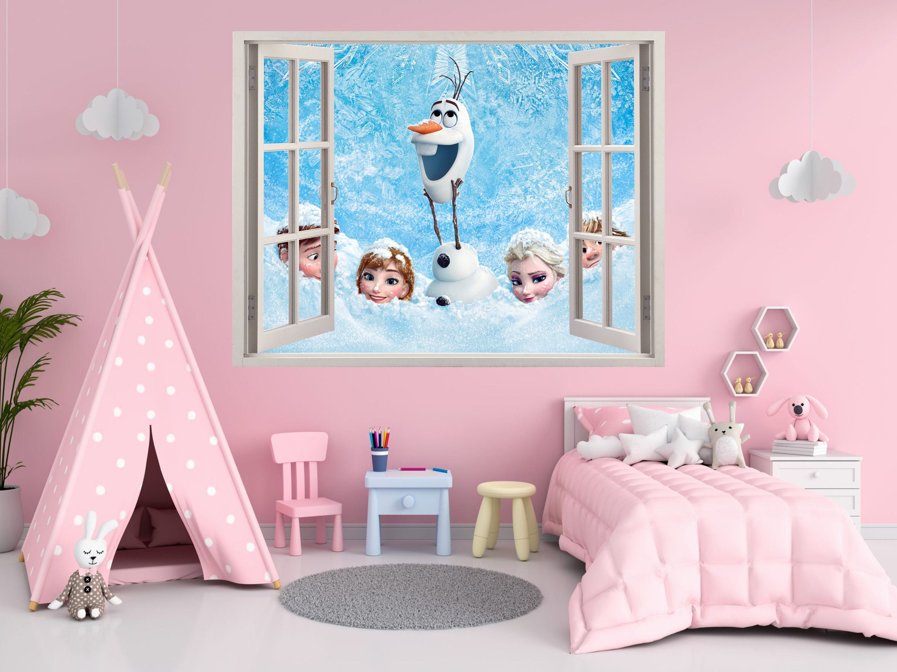 Anders Industrieel meer Titicaca Frozen Elsa Anna Olaf 3D Wallpaper Decal Disney Princess - Etsy Nederland Anders Industrieel meer Titicaca Frozen Elsa Anna Olaf 3D Wallpaper Decal Disney Princess - Etsy Nederland