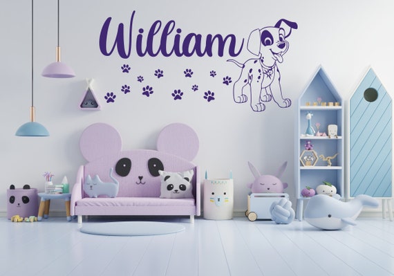 Personalized Name Wall Sticker Custom Vinyl Decal 101 | Etsy