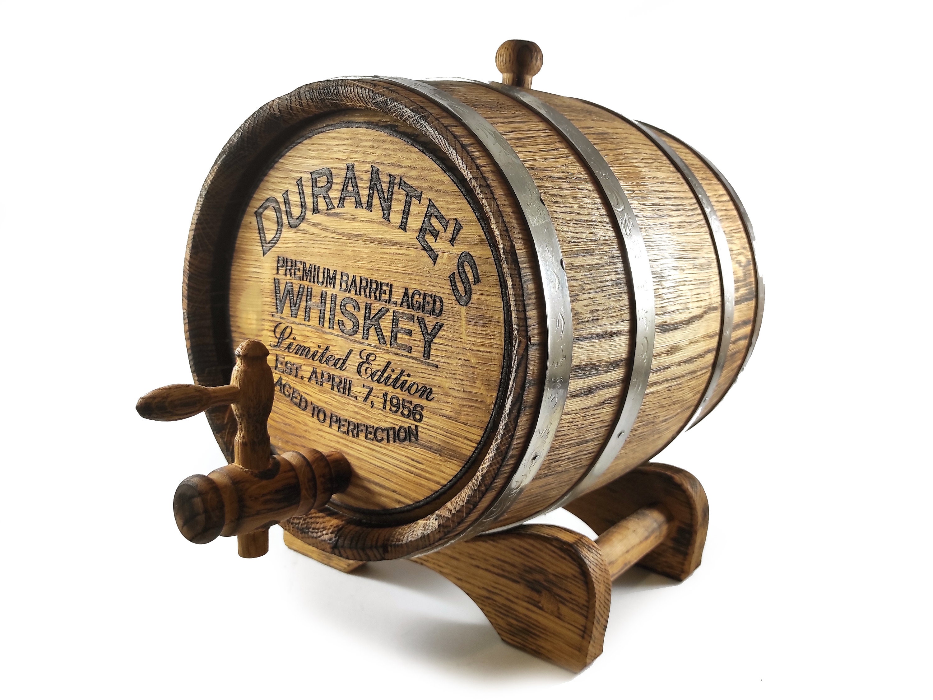 Personalized Whiskey Oak Barrel 1-15L, Engraved Wood Gift Barrel