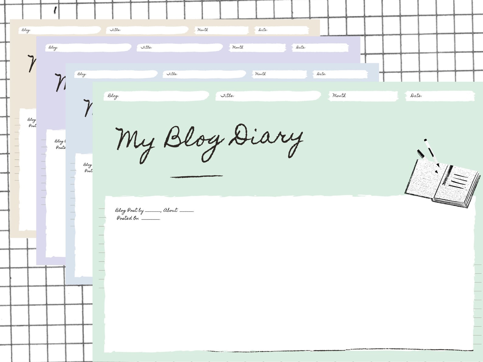 Blog Planner Worksheet Blogger Worksheet fillable worksheet | Etsy
