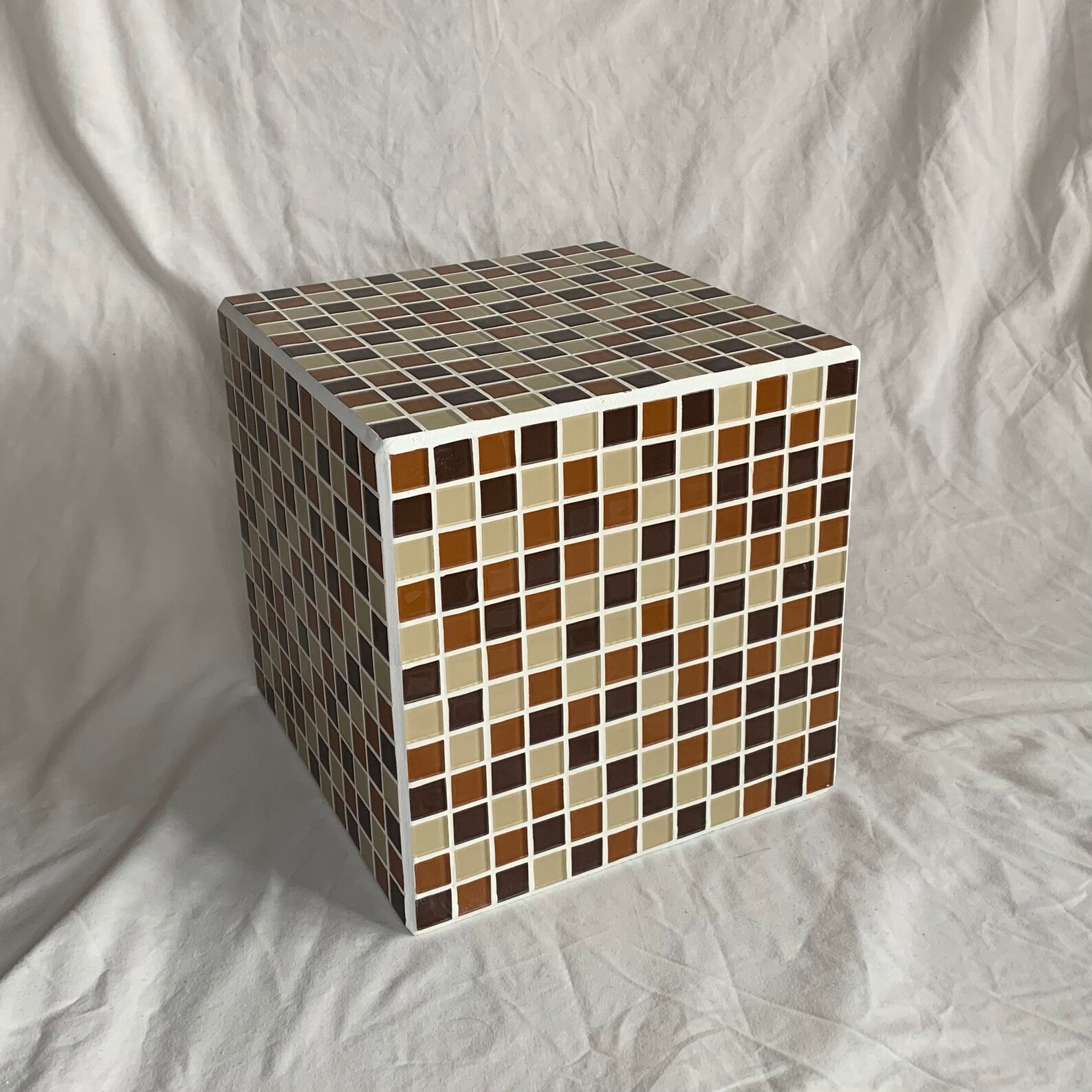 Handmade Mosaic Tile Cube Side Tables 30cm by 30cm 8 Colours Etsy