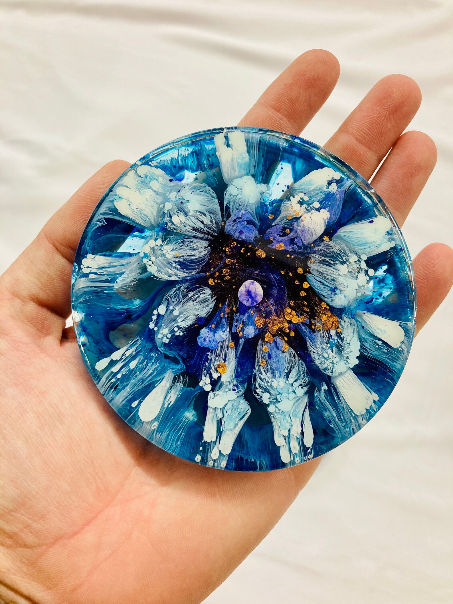 Epoxy Resin Alcohol Ink Coaster Set Etsy