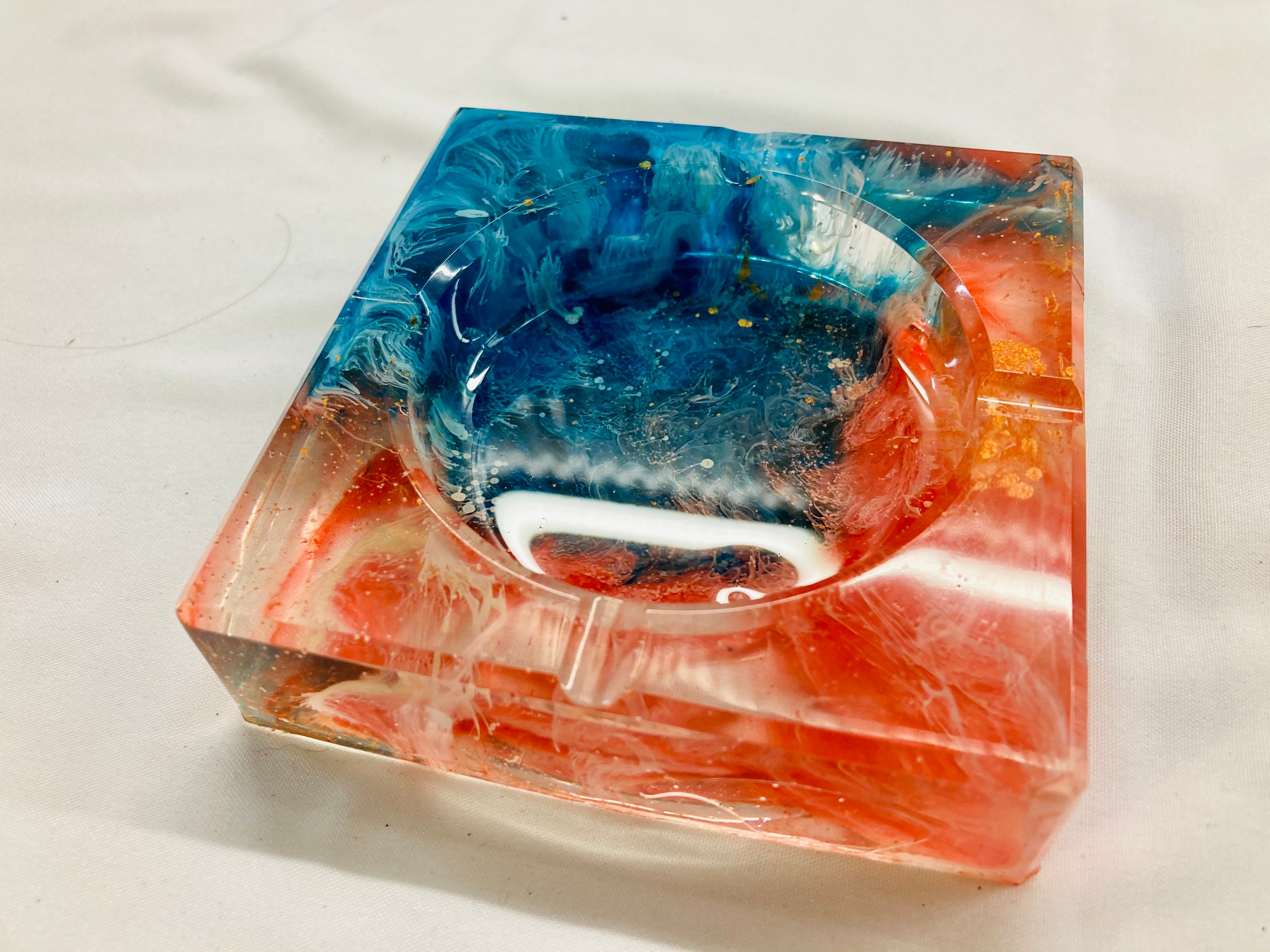 Epoxy Resin Alcohol Ink Ashtray BPA Safe Etsy