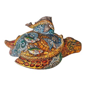TURTLE Wooden Jigsaw Puzzle For Adults and Kids | Premium 314 pcs Wooden Laser Cut, Animal Puzzle, Best Gift