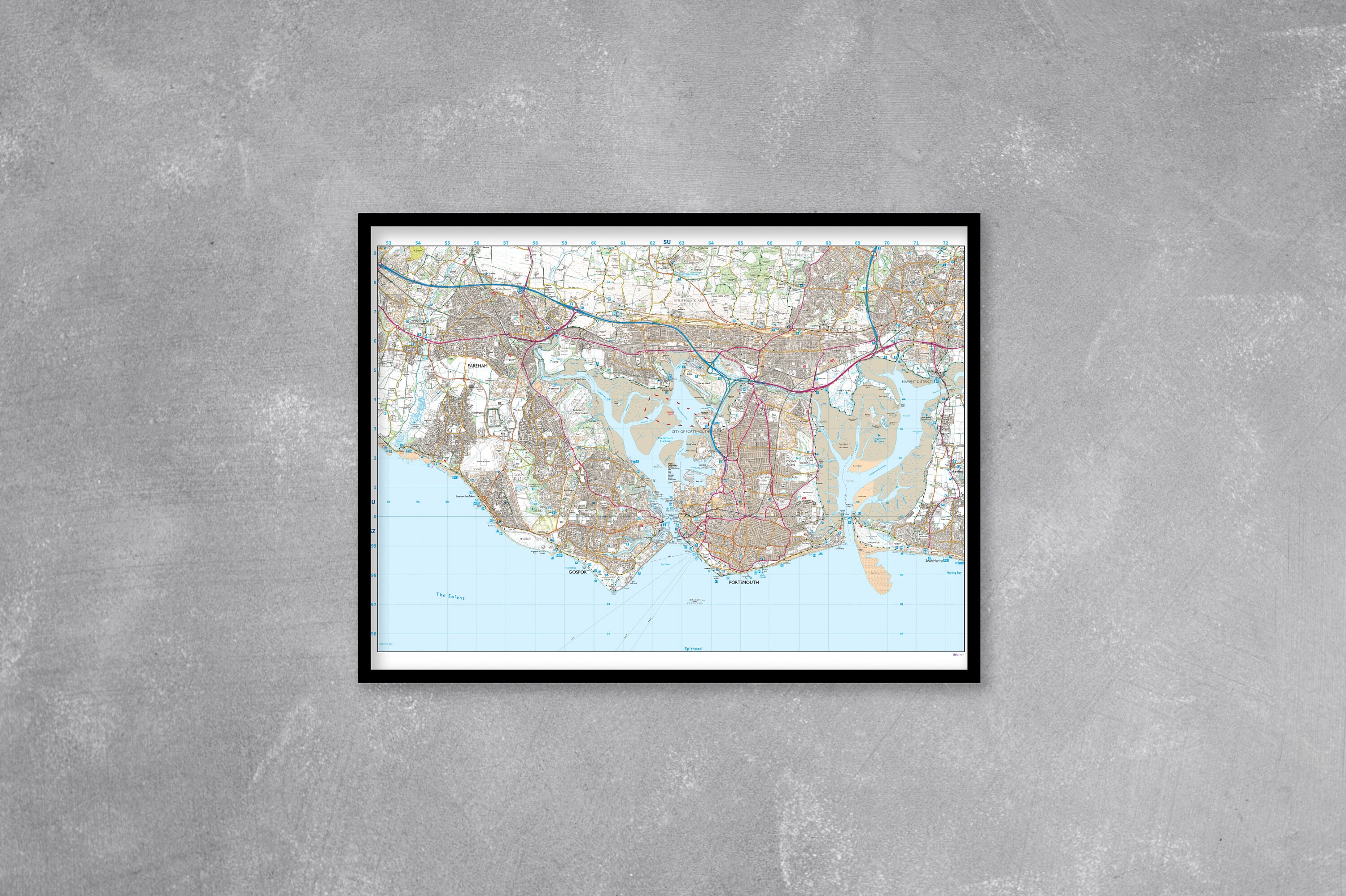 Personalised OS Map Custom Wall - Il Fullxfull.4524948319 7vkm 